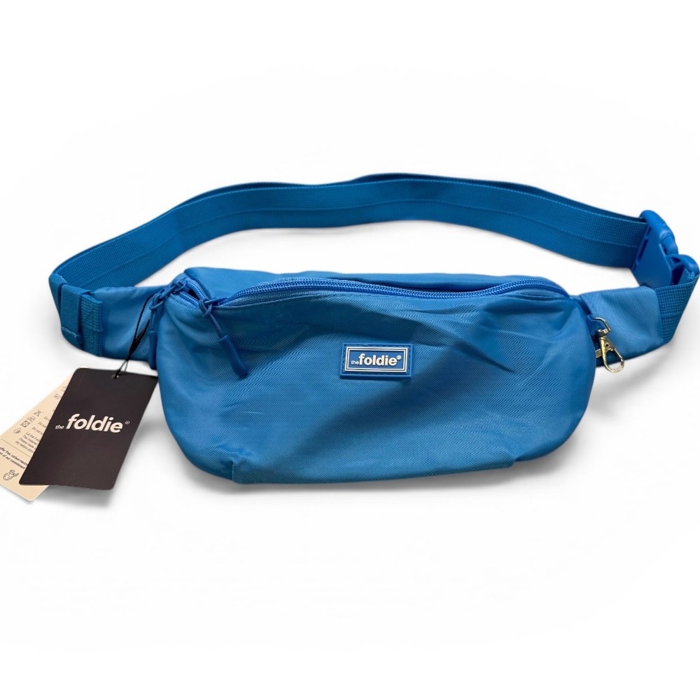 Azure Blue "The Foldie" NWT RFID Anti-Theft Travel Fanny Pack/Crossbody 3L Bag